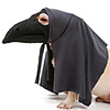 Dog Cat Halloween Costumes Muzzle Animal Plague Doctor Animals Retro Vintage Halloween Festival Dog Clothes Adjustable Grid Black Costume Fabric S M L