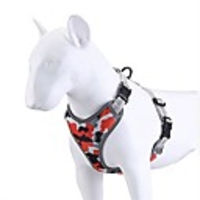 Dog Cat Harness Portable Solid Colored Polyester Labrador Alaskan Malamute Golden Retriever Dalmatian Beagle Bulldog Orange Green 1pc