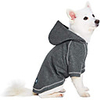 Dog Cat Hoodie Sweatshirt Solid Colored Casual / Sporty Casual / Daily Winter Dog Clothes Breathable Gray Costume Cotton Polyster 10 12 14 16 18 20
