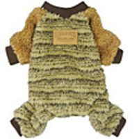Dog Cat Jumpsuit Pajamas Color Block Casual / Sporty Cute Casual / Daily Dog Clothes Breathable Brown Costume Cotton XS S M L XL XXL