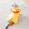 Dog Cat Jumpsuit Pajamas Lion Casual / Sporty Cute Casual / Daily Winter Dog Clothes Breathable Yellow Costume Flannel Fabric XS S M L XL