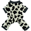Dog Cat Jumpsuit Pajamas Milk Cows Cute Adorable Casual / Daily Dog Clothes Breathable Black Costume Cotton XS S M L XL XXL