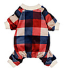 Dog Cat Jumpsuit Pajamas Plaid Casual / Sporty Cute Casual / Daily Dog Clothes Breathable Red Costume Cotton XS S M L XL XXL