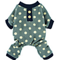 Dog Cat Jumpsuit Pajamas Polka Dot Casual / Sporty Adorable Casual / Daily Dog Clothes Breathable Gray Costume Cotton XS S M L XL XXL