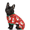 Dog Cat Jumpsuit Pajamas Snowflake Casual / Sporty Cute Christmas Casual / Daily Dog Clothes Breathable Red Costume Cotton XS S M L XL XXL