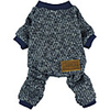 Dog Cat Jumpsuit Pajamas Solid Colored Casual / Sporty Sweet Casual / Daily Dog Clothes Breathable Dark Blue Costume Cotton XS S M L XL XXL