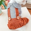 Dog Cat Jumpsuit Stripes Adorable Cute Dailywear Casual / Daily Dog Clothes Puppy Clothes Dog Outfits Soft Brown Costume for Girl and Boy Dog Polyester XS S M L XL miniinthebox