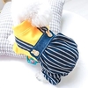 Dog Cat Jumpsuit Stripes Adorable Cute Dailywear Casual / Daily Dog Clothes Puppy Clothes Dog Outfits Soft Yellow Costume for Girl and Boy Dog Polyester XS S M L XL miniinthebox