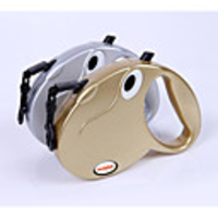 Dog Cat Leash Portable Adjustable / Retractable Solid Colored ABS Gold Silver