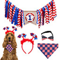 Dog Cat Outfits Bandanas Hats Christmas Costume"es Sayings Santa Claus Classic Cosplay Funny Christmas Party Winter Dog Clothes Puppy Clothes Dog Outfits Adjustable Blue Costume for Girl and