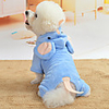 Dog Cat Pajamas Elephant Cute Adorable Casual / Daily Winter Dog Clothes Puppy Clothes Dog Outfits Breathable Blue Costume for Girl and Boy Dog Flannel Fabric XS S M L XL