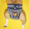 Dog Cat Pants Stripes Elegant Adorable Cute Dailywear Casual / Daily Dog Clothes Puppy Clothes Dog Outfits Breathable Blue Brown Costume for Girl and Boy Dog Cotton S M L XL XXL miniinthebox
