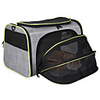 Dog Cat Pets Cages Travel Bag Travel Carrier Bag Airline Approved Pet Carrier Breathable Washable Travel Classic Fashion Terylene Baby Pet Small Dog Gray