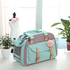 Dog Cat Pets Carrier Bag Travel Backpack Camping Hiking Washable Travel Solid Colored Oxford Cloth Pink Green Blue