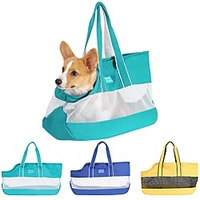 Dog Cat Pets Carrier Bag Travel Backpack Treat Pouch Bag Portable Breathable Adjustable / Retractable Color Block Terylene puppy Small Dog Medium Dog Outdoor Hiking Yellow Blue Green miniinthebox