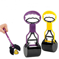 Dog Cat Pets Cleaning Plastic Pooper scooper Eco-Friendly Pet Grooming Supplies Purple Yellow 1 Piece miniinthebox