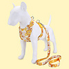Dog Cat Pets Collar Leash Cute and Cuddly Decoration Nylon Black