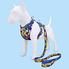 Dog Cat Pets Collar Leash Cute and Cuddly Decoration Nylon Blue