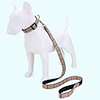 Dog Cat Pets Collar Leash Cute and Cuddly Decoration Nylon Khaki
