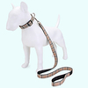 Dog Cat Pets Collar Leash Cute and Cuddly Decoration Nylon Khaki