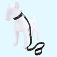 Dog Cat Pets Collar Leash Cute and Cuddly Decoration Nylon Pink