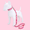 Dog Cat Pets Collar Leash Cute and Cuddly Decoration Nylon Pink