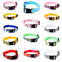 Dog Cat Pets Collar Portable Retractable Soft Cute and Cuddly Adjustable Flexible Durable Casual / Daily Animal Classic Nylon Beagle Bulldog Shiba Inu Pug Bichon Frise Schnauzer Yellow Red 1pc