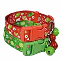 Dog Cat Pets Collar Portable Retractable Soft Cute and Cuddly Adjustable Flexible Durable Casual / Daily Classic Christmas Polyester Beagle Bulldog Shiba Inu Pug Bichon Frise Schnauzer Red Pink 1pc