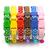 Dog Cat Pets Collar Portable Retractable Soft Cute and Cuddly Adjustable Flexible Durable Casual / Daily Polka Dot Classic PU Leather Beagle Bulldog Shiba Inu Pug Bichon Frise Schnauzer Yellow Red 1pc