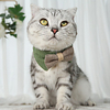 Dog Cat Pets Collar Tie / Bow Tie Cute and Cuddly With Bell Safety Decorative Outdoor Walking Solid Colored PU Leather Cotton Bichon Frise Schnauzer Shih Tzu Poodle Chihuahua Pomeranian Khaki Green miniinthebox