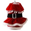 Dog Cat Pets Costume Dress Puppy Clothes Solid Colored Bowknot Cosplay Christmas Winter Dog Clothes Puppy Clothes Dog Outfits Red Costume for Girl and Boy Dog Polyster XXS XS S M L