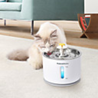 Dog Cat Pets Feeding Watering Supplies / Bowls Water Bottles 2~4 L Stainless steel White Blue Bowls Feeding