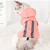 Dog Cat Rain Coat Color Block Casual / Sporty Fashion Casual / Daily Outdoor Winter Dog Clothes Waterproof Black Pink Green Costume Polyster S M L XL XXL XXXL