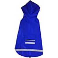 Dog Cat Rain Coat Puppy Clothes Solid Colored Waterproof Windproof Outdoor Dog Clothes Puppy Clothes Dog Outfits Yellow Red Blue Costume for Girl and Boy Dog Terylene 3XL 4XL 5XL