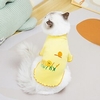 Dog Cat Shirt / T-Shirt Animal Fashion Cute Casual / Daily Outdoor Dog Clothes Puppy Clothes Dog Outfits Soft White Black Yellow Costume for Girl and Boy Dog Cotton S M L XL XXL miniinthebox