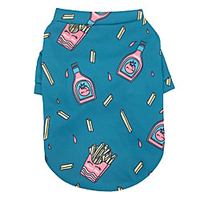Dog Cat Shirt / T-Shirt Hoodie Print Bartender Beer Adorable Thick Velvet Cute Casual / Daily Winter Dog Clothes Puppy Clothes Dog Outfits Breathable Red Blue Costume for Girl and Boy Dog Cotton XS S