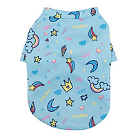 Dog Cat Shirt / T-Shirt Hoodie Print Planet Adorable Thick Velvet Cute Casual / Daily Winter Dog Clothes Puppy Clothes Dog Outfits Breathable Blue Pink Costume for Girl and Boy Dog Cotton XS S M L XL