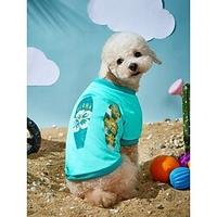 Dog Cat Shirt / T-Shirt Pineapple Strawberry Leisure Simple Style Casual / Daily Outdoor Dog Clothes Puppy Clothes Dog Outfits Soft Blue and White Green Blue Costume for Girl and Boy Dog Polyster XS miniinthebox