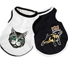 Dog Cat Shirt / T-Shirt Vest Casual / Daily Dog Clothes Puppy Clothes Dog Outfits White Black Costume for Girl and Boy Dog Padded Fabric S M L XL XXL