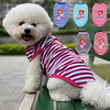 Dog Cat Shirt / T-Shirt Vest Dog clothes Stripes Heart Letter Number Classic Stripes Casual / Daily Outdoor Dog Clothes Puppy Clothes Dog Outfits Breathable Purple Red Rose Costume for Girl and Boy miniinthebox