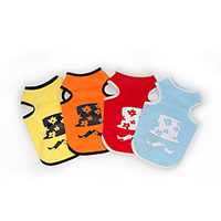 Dog Cat Shirt / T-Shirt Vest Moustache Basic Adorable Cute Casual / Daily Dog Clothes Puppy Clothes Dog Outfits Breathable Yellow Red Orange Costume for Girl and Boy Dog Cotton S M L XL XXL