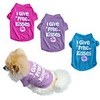 Dog Cat Shirt / T-Shirt Vest"es Sayings Lips Simple Style Dog Clothes Purple Red Blue Costume Padded Fabric XS S M L