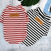 Dog Cat Shirt / T-Shirt Vest Striped Casual / Daily Dog Clothes Puppy Clothes Dog Outfits Black Red Costume for Girl and Boy Dog Padded Fabric XS S M L XL
