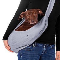 Dog Cat Shoulder Messenger Bag Sling Shoulder Bag Portable Cartoon Design Travel Character Animal Fabric Blue Pink Gray