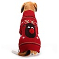 Dog Cat Sweater Christmas Minimalist Casual / Daily Winter Dog Clothes Black Red Costume Polyester XXS XS S M L XL
