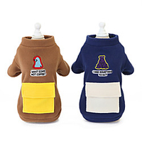 Dog Cat Sweater Color Block Cute Sweet Dailywear Casual / Daily Winter Dog Clothes Puppy Clothes Dog Outfits Warm Blue Khaki Costume for Girl and Boy Dog Polyester S M L XL XXL miniinthebox