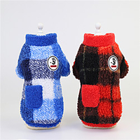 Dog Cat Sweater Color Block Cute Sweet Dailywear Casual / Daily Winter Dog Clothes Puppy Clothes Dog Outfits Warm Red Blue Costume for Girl and Boy Dog Plush S M L XL XXL miniinthebox