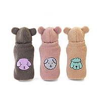 Dog Cat Sweater Hoodie Animal Cute Sweet Dailywear Casual / Daily Winter Dog Clothes Puppy Clothes Dog Outfits Warm Pink Brown Coffee Costume for Girl and Boy Dog Flannel Fabric S M L XL XXL miniinthebox