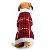 Dog Cat Sweater Plaid / Check Simple Style Winter Dog Clothes Red Costume Polyester XXS XS S M L XL