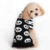 Dog Cat Sweater Simple Style Winter Dog Clothes Black Costume Polyester XXS XS S M L